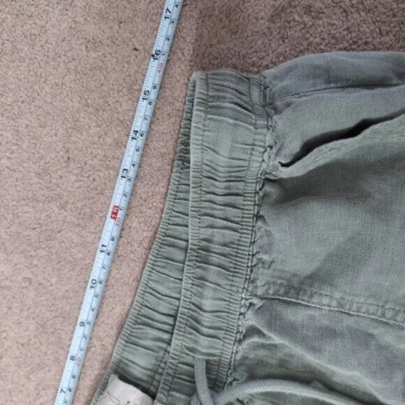 Joie Linen Lyocell Wide Leg Cargo Coastal Relaxed Lightweight Stretch Pants XL - Picture 8 of 9